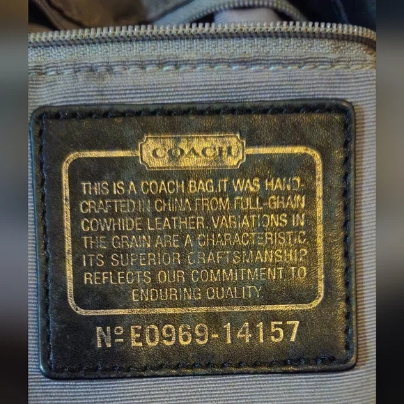 Coach Parker Black Leather Hobo Bag with Knot Tie Handle - Picture 11 of 12